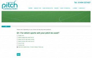 Web design case study: the development of a sports pitch cost calculator